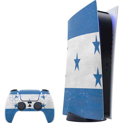 Honduras Flag Distressed PS5 Digital Edition Bundle Skin